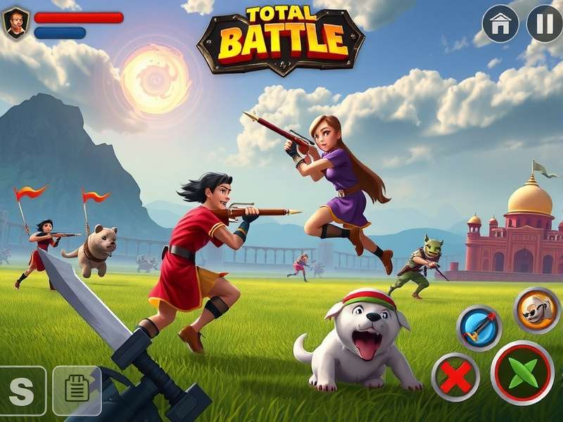 Total Battle Gameplay 2022 स्क्रीनशॉट - रणनीति और युद्ध दृश्य