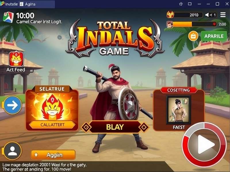 Total Battle ब्राउज़र लॉगिन स्क्रीन