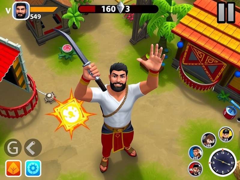 Total Battle गेमप्ले स्क्रीनशॉट - शहर और सेना दृश्य