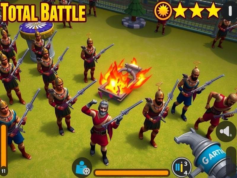 Total Battle Simulator Game गेमप्ले स्क्रीनशॉट