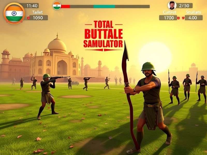 टोटल बैटल सिम्युलेटर कैलकुलेटर इंटरफेस