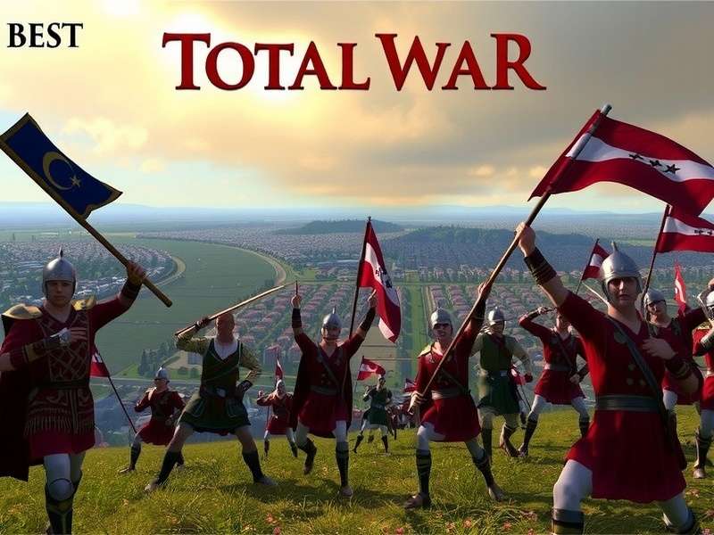 Total War games collage featuring Medieval II, Warhammer III, and Three Kingdoms gameplay
