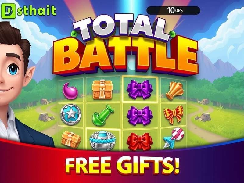 Total Battle game interface showing gift redemption screen