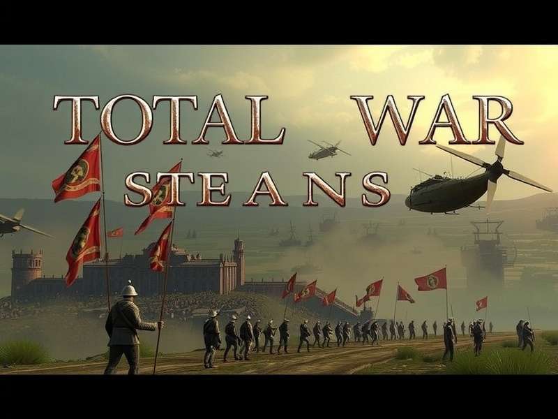 Epic battlefield scene from Total Battle game on Steam showing armies clashing