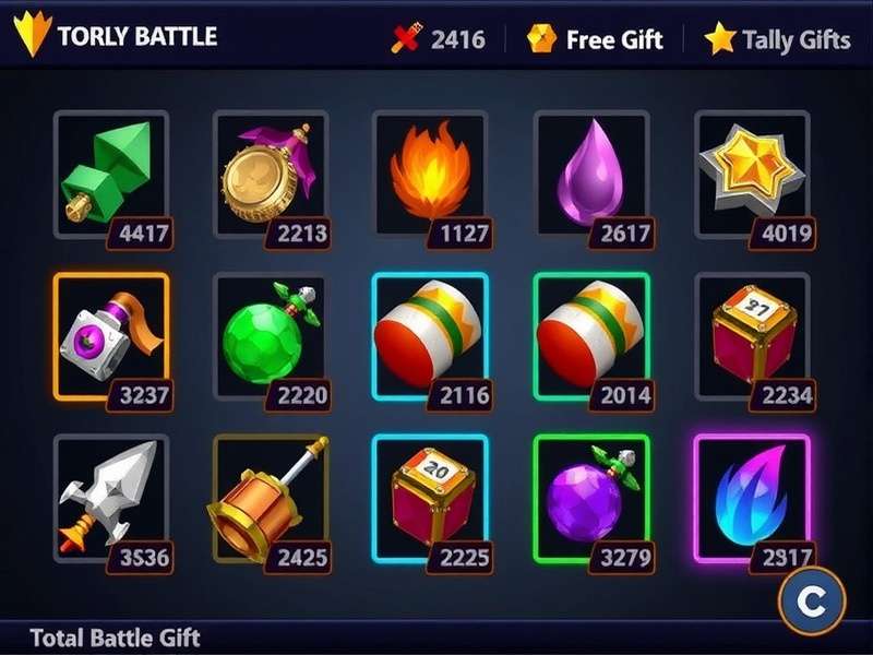 Total Battle Daily Gifts Infographic showing reward calendar