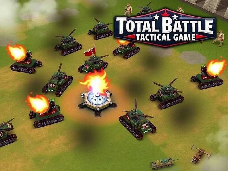 Total Battle Tactical War Game Strategy Map showing troops and resources
