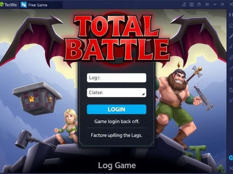 Secure Total Battle Login Screen on Mobile and Desktop