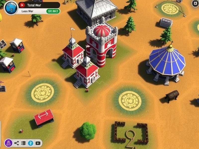 Total Battle strategic map showing city management and troop movements