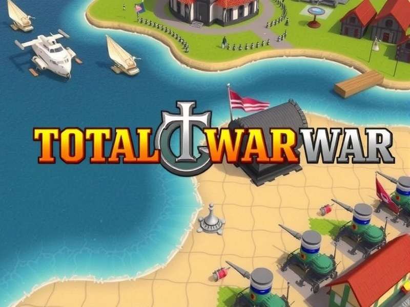 Total Battle war strategy showing army formations and castle defense