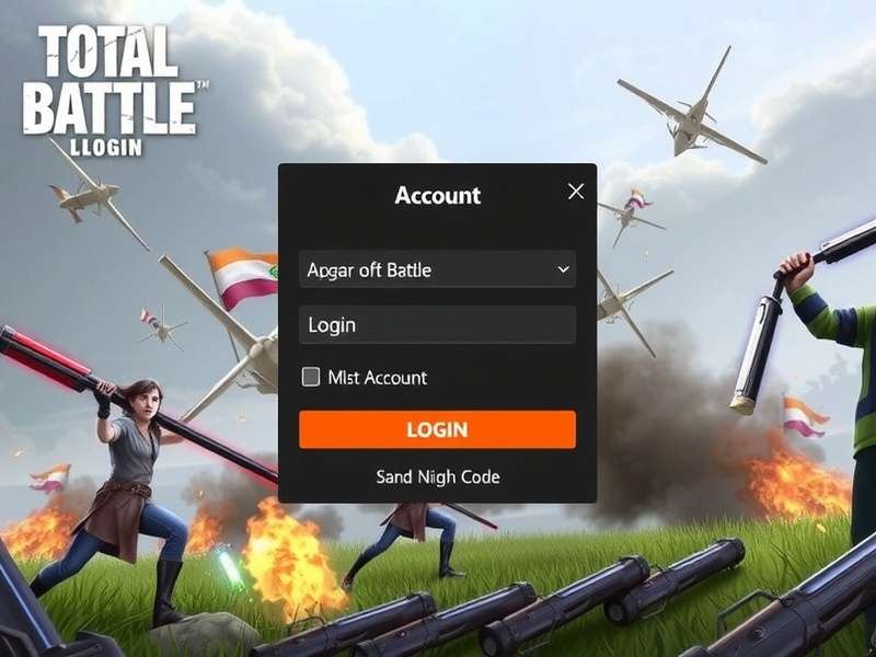 Strategic war game map interface with login prompt overlay