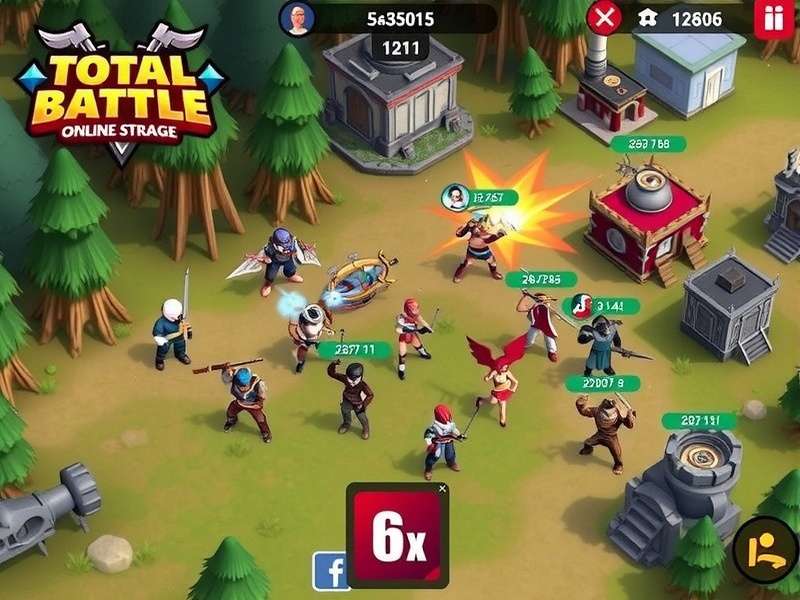 Total Battle strategy game interface showing city management and troop deployment