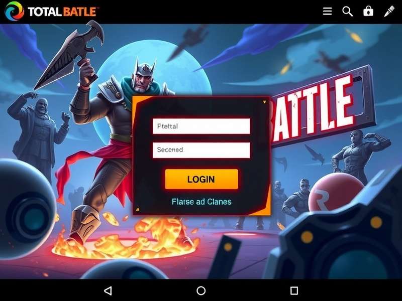 Total Battle login guide for Indian players showing mobile and desktop login screen