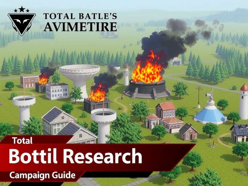 Total Battle Research Campaign overview showing research tree and battlefield tactics