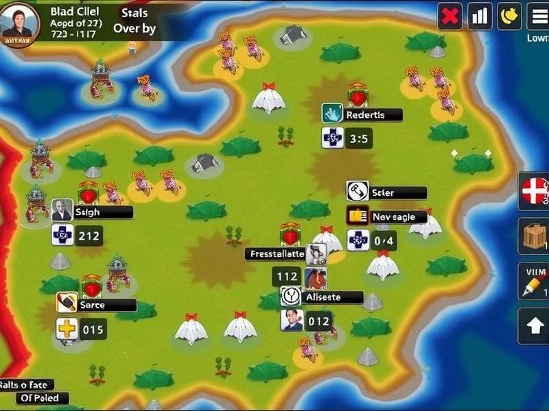 Total Battle Research Campaign overview with strategic map and research tree interface