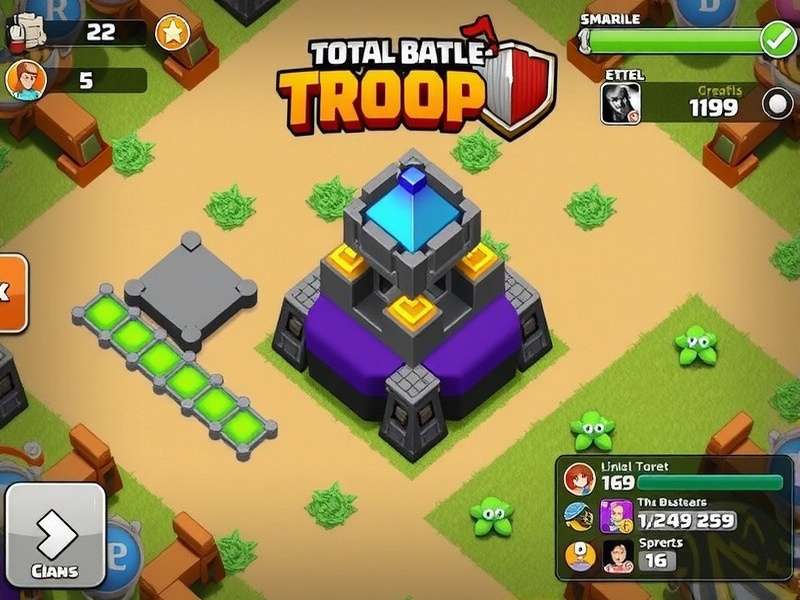 Total Battle Troop Stacking strategy visualization showing layered army formations with infantry, cavalry and ranged units