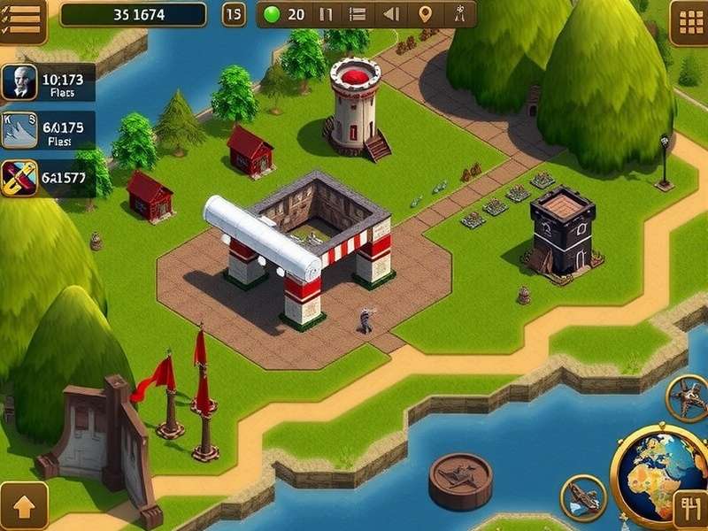 Total Battle game on PC screenshot - epic strategy battlefield with units and castles